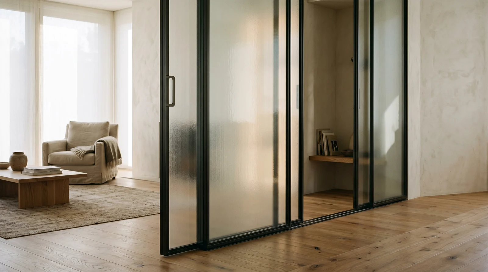 Vidrio laminado en contexto residencial